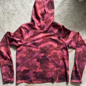 Athleta pink camo hoodie